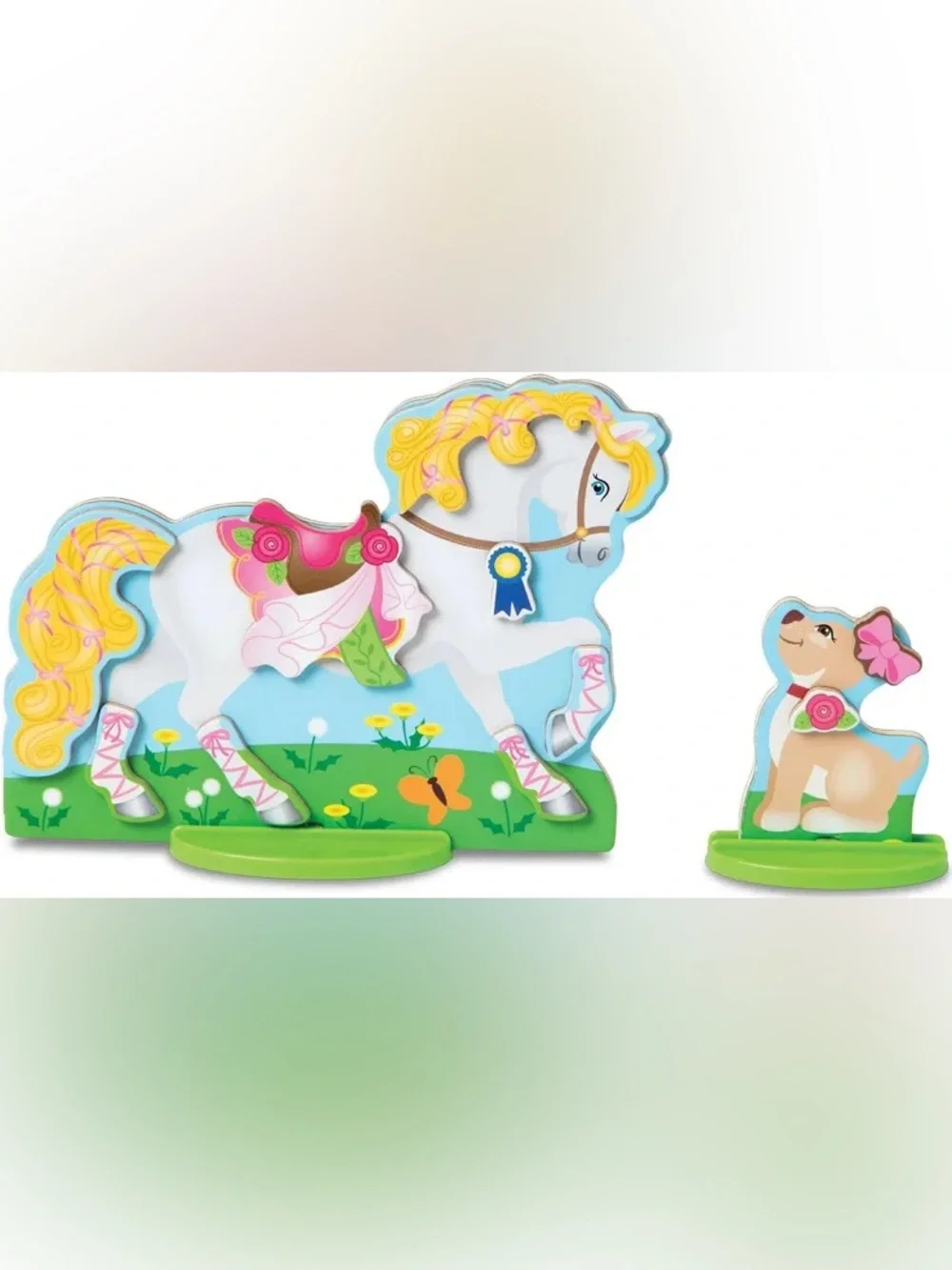 Melissa & Doug Magnetic Wooden Show Horse Dress Up Play Set